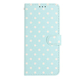 EIDERWOOD iPhone 17 Faux Leather Flip Case w. Polka Design - Blue