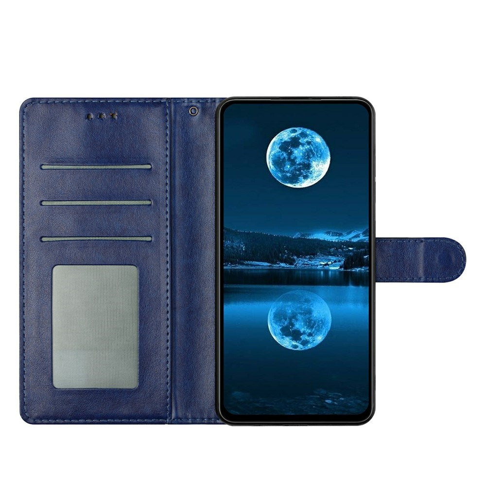 Samsung Galaxy S26 Ultra EIDERWOOD Leather Case with Strap & Card Holder - Blue