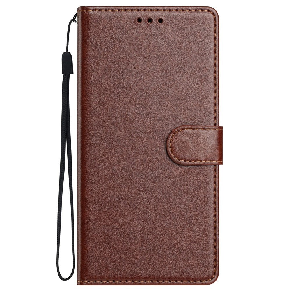 Samsung Galaxy S26 Ultra EIDERWOOD Leather Case with Strap & Card Holder - Brown
