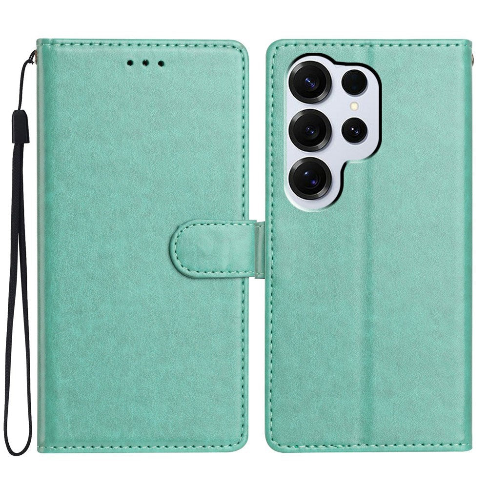 Samsung Galaxy S26 Ultra EIDERWOOD Leather Case with Strap & Card Holder - Green
