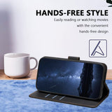 Honor Magic8 Lite EIDERWOOD Faux Leather Flip Case with Card Holder & Stand Function - Black