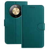 Honor Magic8 Lite EIDERWOOD Faux Leather Flip Case with Card Holder & Stand Function - Green