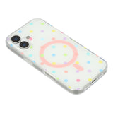 EIDERWOOD iPhone 17 Hybrid Case with Polka Design - MagSafe Compatible - Transparent / Multi