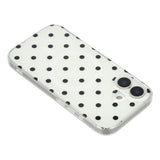 EIDERWOOD iPhone 17 Hybrid Case with Polka Design - MagSafe Compatible - Transparent / Black