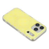EIDERWOOD iPhone 17 Pro Hybrid Case with Polka Design - MagSafe Compatible - Transparent / Yellow