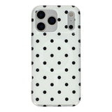 EIDERWOOD iPhone 17 Pro Max Hybrid Case with Polka Design - MagSafe Compatible - Transparent / Black