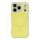 EIDERWOOD iPhone 17 Pro Max Hybrid Case with Polka Design - MagSafe Compatible - Transparent / Yellow