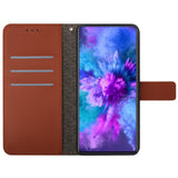 EIDERWOOD OnePlus 15 Faux Leather Flip Case with Imprint - Brown
