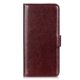 Motorola Moto G06 EIDERWOOD Leather Flip Case w. Card Holder - Brown