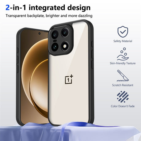 EIDERWOOD OnePlus 15 Flexible Plastic Case - Transparent/Black