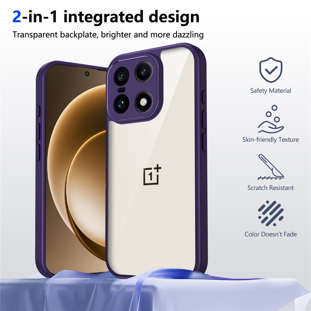 EIDERWOOD OnePlus 15 Flexible Plastic Case - Transparent/Purple