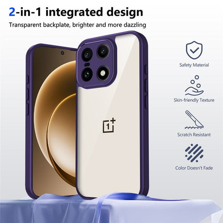 EIDERWOOD OnePlus 15 Flexible Plastic Case - Transparent/Purple