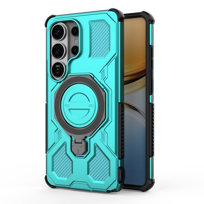 Samsung Galaxy S26 Ultra Tough Case with Kickstand - incl. 2 x Screen Protector - Turquoise