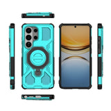 Samsung Galaxy S26 Ultra Tough Case with Kickstand - incl. 2 x Screen Protector - Turquoise