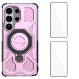 Samsung Galaxy S26 Ultra Tough Case with Kickstand - incl. 2 x Screen Protector - Pink