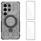 Samsung Galaxy S26 Ultra Tough Case with Kickstand - incl. 2 x Screen Protector - Grey