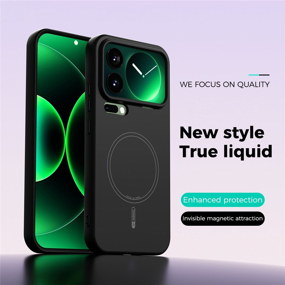 Xiaomi 17 Pro Max Silicone Case - MagSafe Compatible - Black