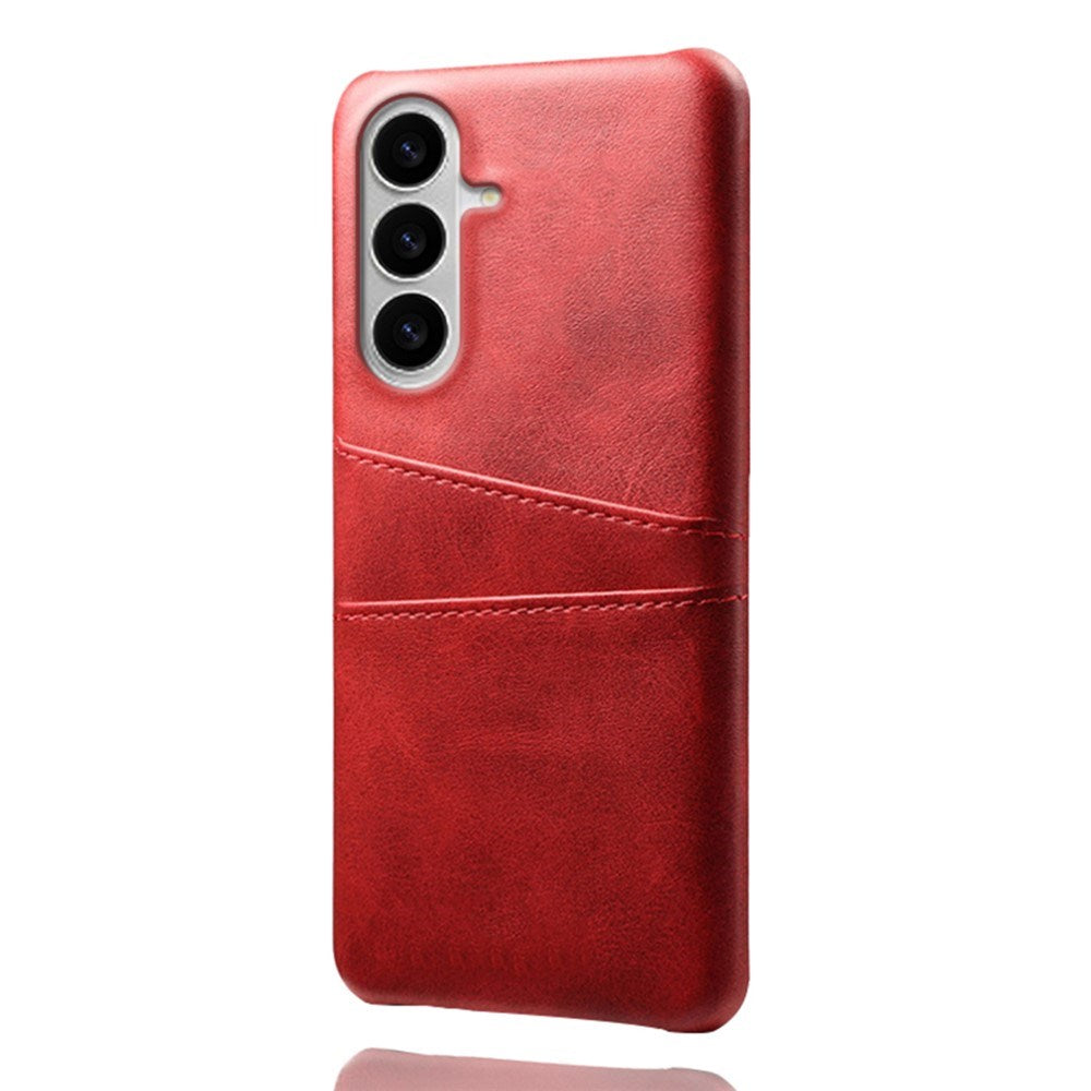 Samsung Galaxy S26 / S26 Pro EIDERWOOD Faux Leather Case with Card Holder - Red
