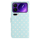 EIDERWOOD Xiaomi 17 Pro Max Faux Leather Flip Case w. Polka Design - Blue