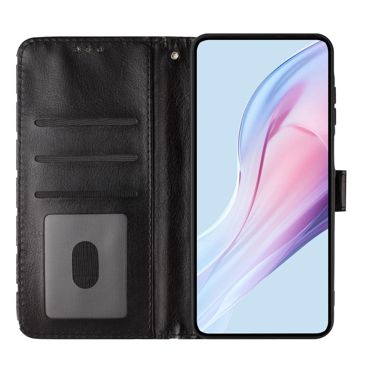 EIDERWOOD Xiaomi 17 Pro Faux Leather Flip Case w. Polka Design - Black