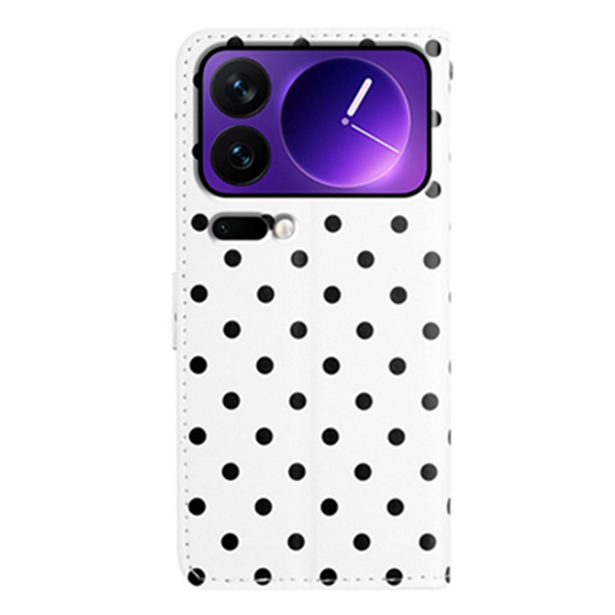 EIDERWOOD Xiaomi 17 Pro Faux Leather Flip Case w. Polka Design - White