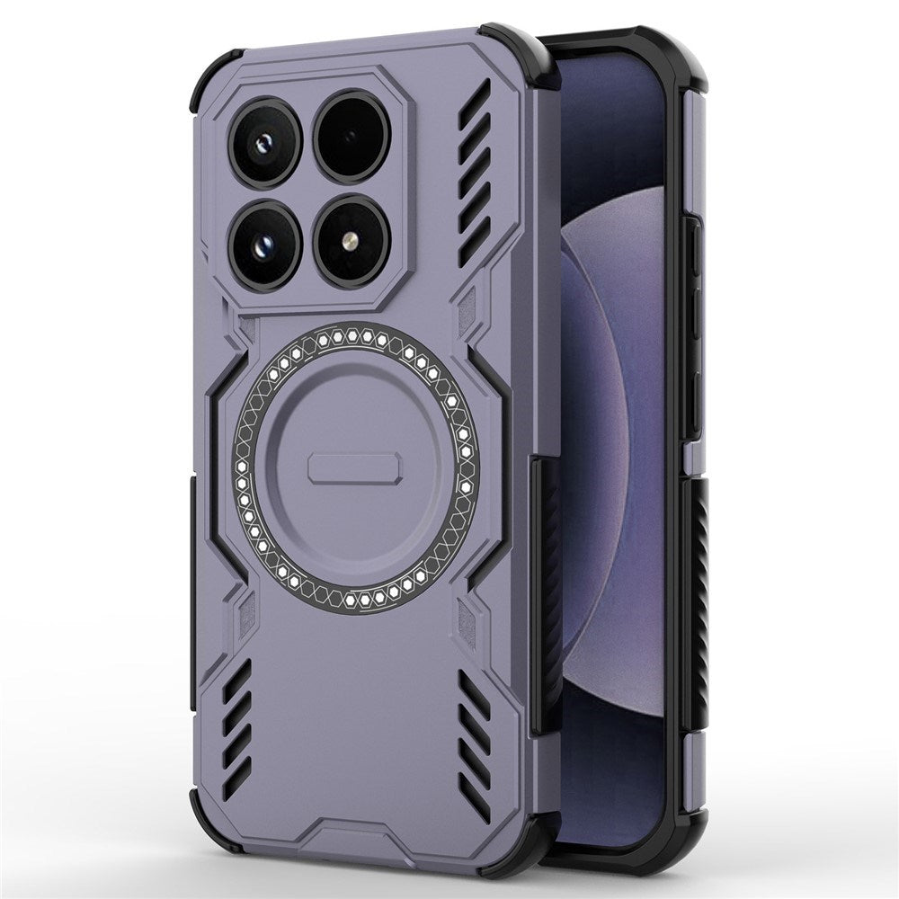 Xiaomi 17 EIDERWOOD Tough Hybrid Case w. Heat Dissipation - Purple
