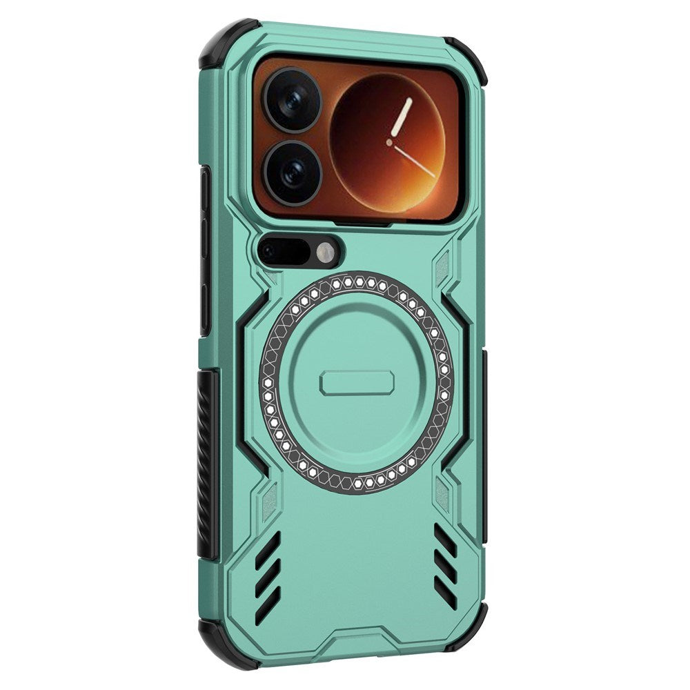 Xiaomi 17 Pro EIDERWOOD Tough Hybrid Case w. Heat Dissipation - Green