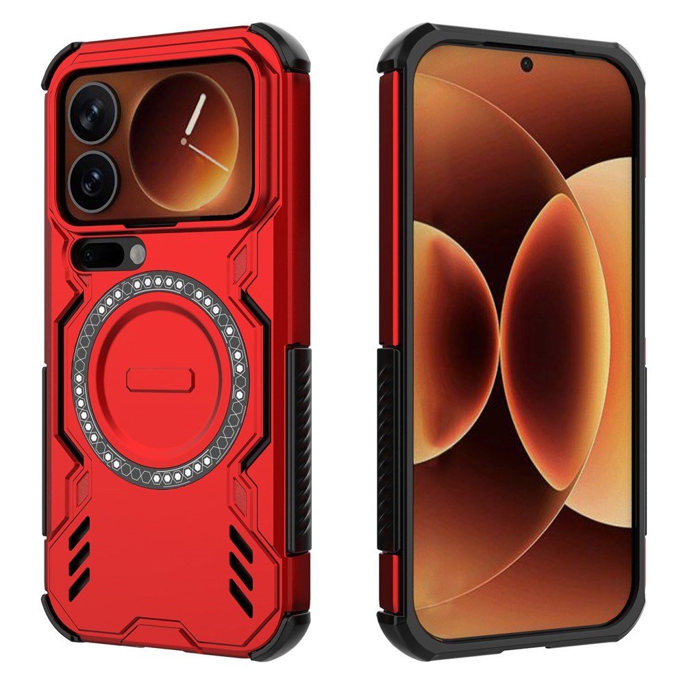 Xiaomi 17 Pro EIDERWOOD Tough Hybrid Case w. Heat Dissipation - Red