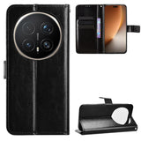 Honor Magic8 Pro EIDERWOOD Faux Leather Flip Case with Strap – Black