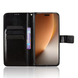 Honor Magic8 Pro EIDERWOOD Faux Leather Flip Case with Strap – Black