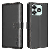 Honor X5c / X5c Plus BINFEN Faux Leather Flip Case with RFID Blocking - Black