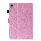 iPad 10.9" (2022) Glitter Case w. Flip Stand & Card Holder - Pink