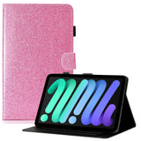 iPad 10.9" (2022) Glitter Case w. Flip Stand & Card Holder - Pink