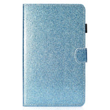 iPad 10.9" (2022) Glitter Case w. Flip Stand & Card Holder - Blue