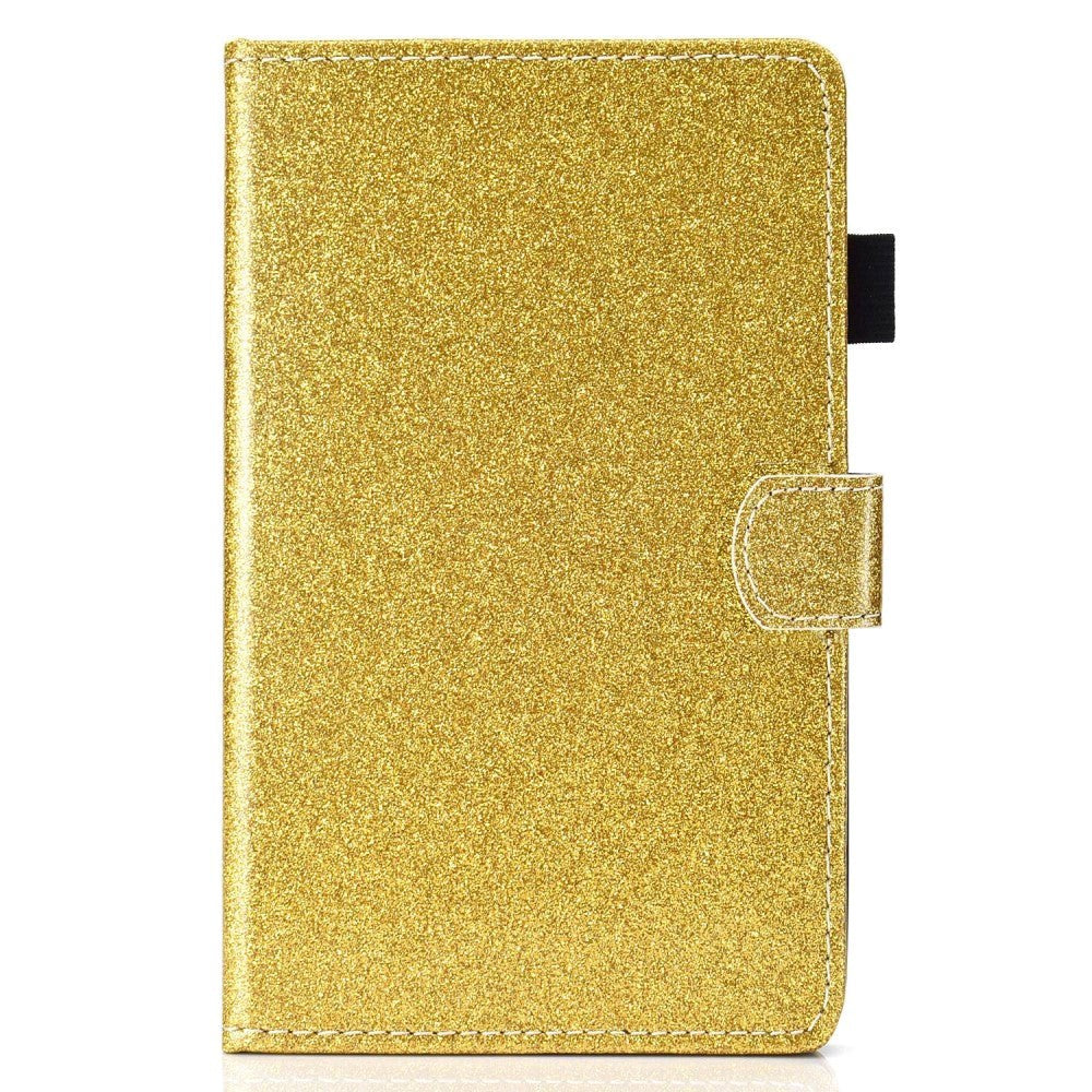 iPad 10.9" (2022) Glitter Case w. Flip Stand & Card Holder - Gold