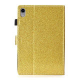 iPad 10.9" (2022) Glitter Case w. Flip Stand & Card Holder - Gold