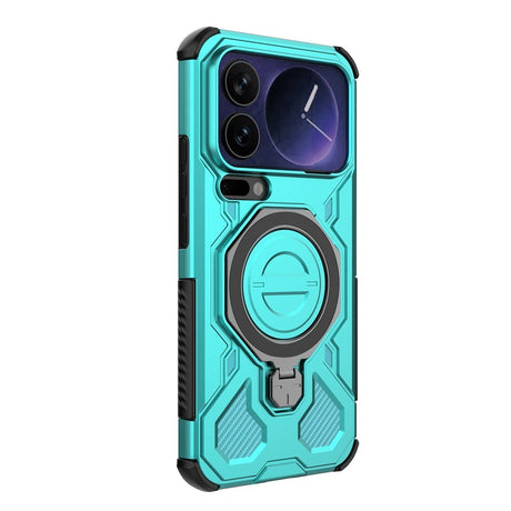 Xiaomi 17 Pro Max EIDERWOOD Tough Case with Magnetic Kickstand - Turquoise