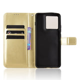 Motorola Edge 70 EIDERWOOD Leather Case with Strap & Card Holder - Gold