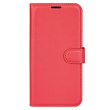 Xiaomi 17 EIDERWOOD Litchi Texture Leather Flip Case w. Wallet - Red