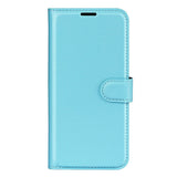 Xiaomi 17 Pro Max AMORUS Litchi Texture Leather Flip Case w. Wallet - Blue
