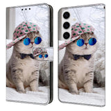 Samsung Galaxy S26 / S26 Pro EIDERWOOD Faux Leather Flip Case with Print - Cat