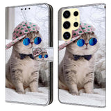 Samsung Galaxy S26 Ultra EIDERWOOD Faux Leather Flip Case with Print - Cat