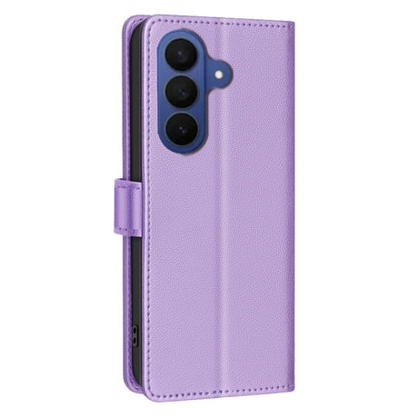 Samsung Galaxy S26+ (Plus) BINFEN Faux Leather Flip Case with RFID Blocking - Purple