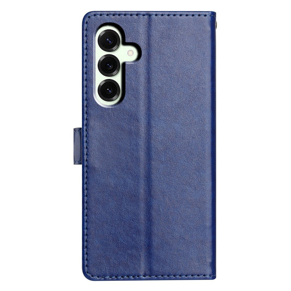 Samsung Galaxy A27 EIDERWOOD Faux Leather Flip Case with Strap - Blue