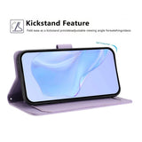 Google Pixel 10a EIDERWOOD Faux Leather Flip Case with Strap & Fold-Out Card Holder – Purple