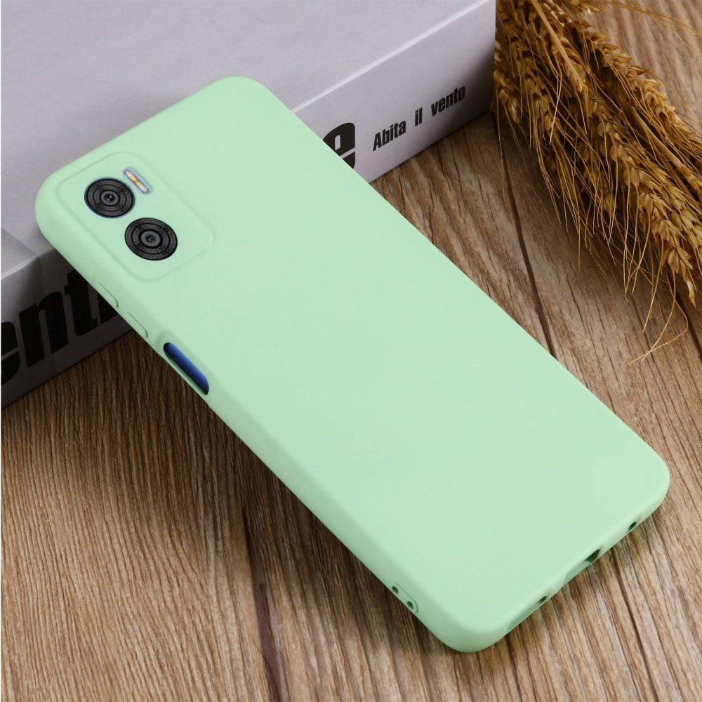 Motorola Moto E22 / E22i Liquid Silicone Case w. Strap - Green