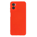 Motorola Moto E22 / E22i Liquid Silicone Case w. Strap - Red