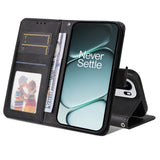 EIDERWOOD OnePlus 15R Faux Leather Flip Case with Strap - Black