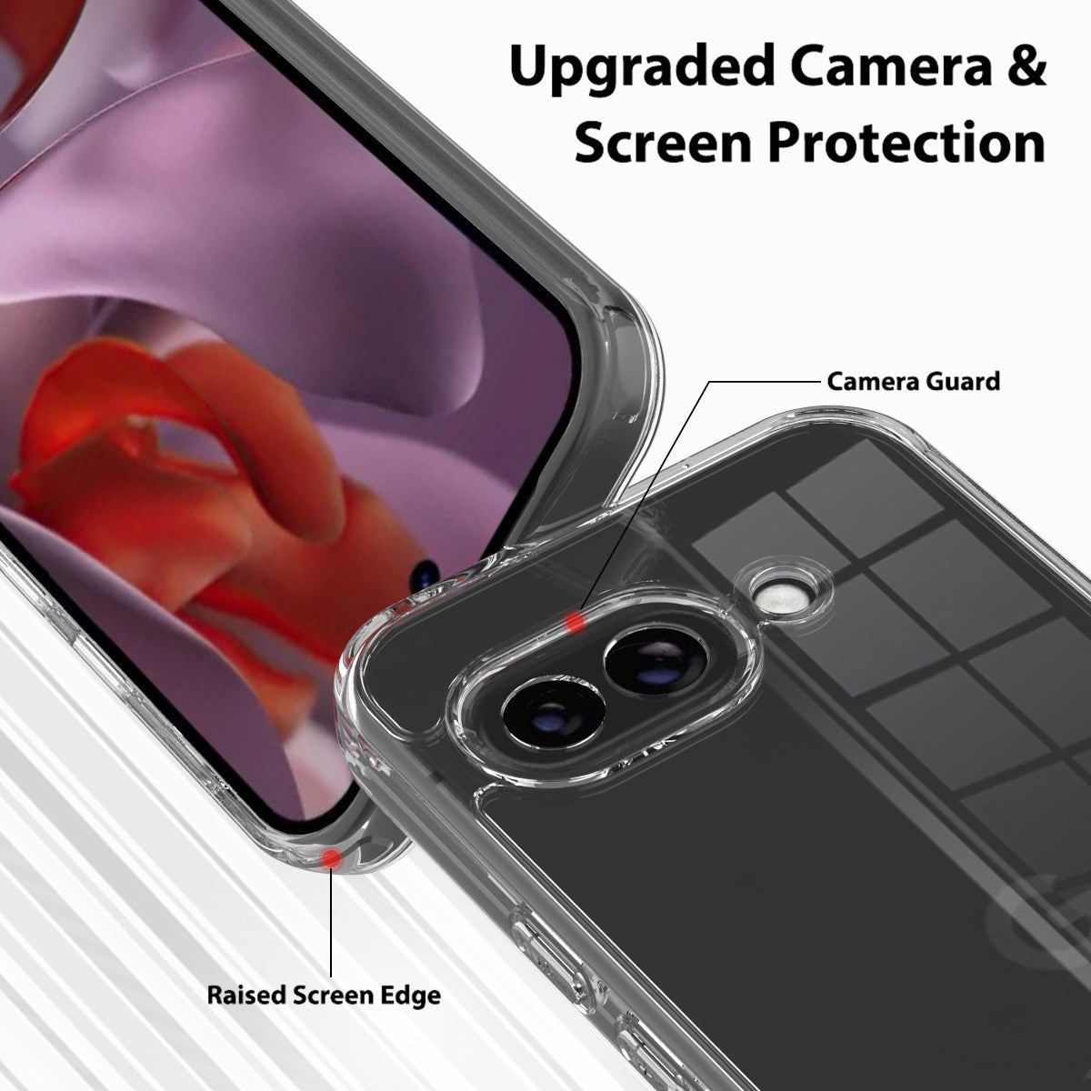 Google Pixel 10a EIDERWOOD Hybrid Case - Transparent