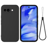 Google Pixel 10a EIDERWOOD Lined Silicone Case with Strap - Black